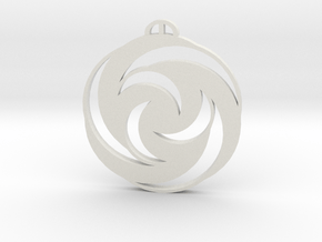 Up Sombourne Hampshire Crop Circle Pendant in White Natural TPE (SLS)