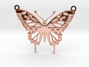 Butterfly Pendant in Polished Copper