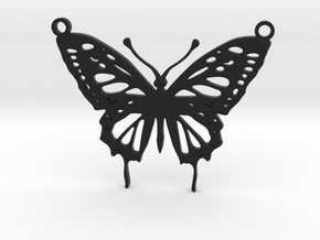 Butterfly Pendant in Black Natural TPE (SLS)