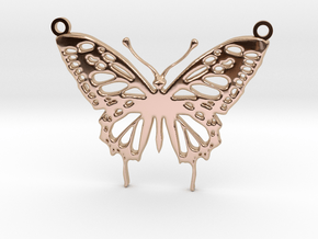 Butterfly Pendant in 9K Rose Gold 