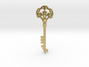 Old Key in Natural Brass