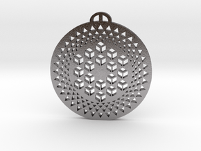 Sugar Hill Wiltshire crop circle pendant in Processed Stainless Steel 316L (BJT)