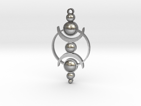 Lizzano Veneto crop circle pendant in Natural Silver