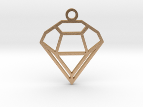 Diamond_Pendant in Natural Bronze