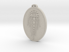 Wayland's Smithy  Oxfordshire Crop Circle Pendant in Natural Sandstone