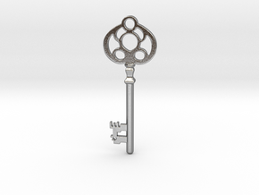 Old Key in Natural Silver