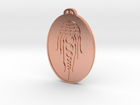 Wayland's Smithy  Oxfordshire Crop Circle Pendant in Natural Copper