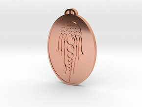 Wayland's Smithy  Oxfordshire Crop Circle Pendant in Polished Copper