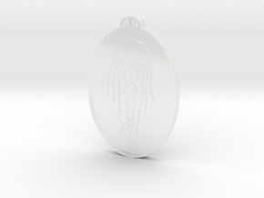 Wayland's Smithy  Oxfordshire Crop Circle Pendant in Clear Ultra Fine Detail Plastic