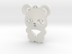 baby panda pendant in White Natural TPE (SLS)