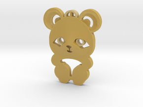 baby panda pendant in Tan Fine Detail Plastic