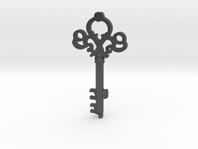 Key in Dark Gray PA12 Glass Beads