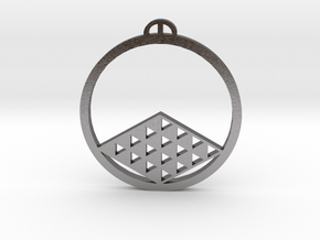 Merstham Surrey Crop Circle Pendant in Processed Stainless Steel 316L (BJT)