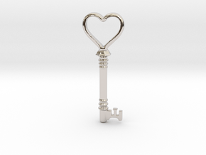 heart key in Platinum