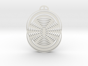 Shalbourne Wiltshire Crop Circle Pendant in White Natural TPE (SLS)