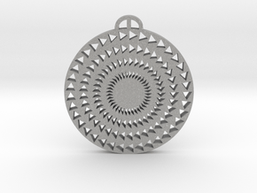 Windmill Hill  Wiltshire Crop Circle Pendant in Aluminum