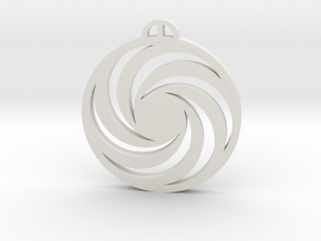 Großziethen  Brandeburg Crop Circle Pendant in White Natural Versatile Plastic