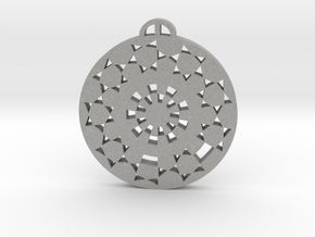 Etchilhampton  Wiltshire Crop Circle Pendant in Aluminum