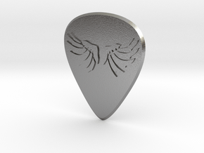 guitar pick_Wings in Natural Silver