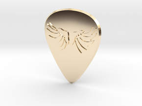 guitar pick_Wings in 14k Gold Plated Brass