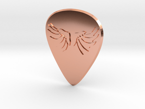 guitar pick_Wings in Polished Copper