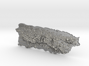Puerto Rico heightmap in Natural Silver