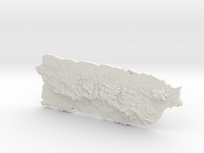 Puerto Rico heightmap in White Natural TPE (SLS)