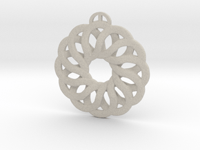 rosette pendant in Natural Sandstone