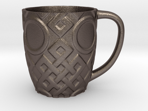 mug in Polished Bronzed-Silver Steel