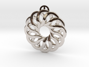 rosette pendant in Platinum