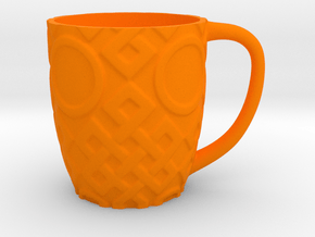 mug in Orange Smooth Versatile Plastic
