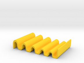 A Soap Holder in Yellow Smooth Versatile Plastic