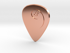 guitar pick_Ball 8 in Polished Copper