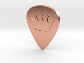 guitar pick_Crown in Natural Copper