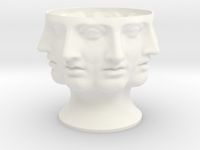 Alex vase in White Smooth Versatile Plastic