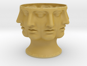Alex vase in Tan Fine Detail Plastic