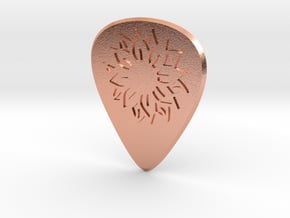 guitar pick_Flower in Natural Copper