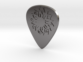 guitar pick_Flower in Processed Stainless Steel 316L (BJT)