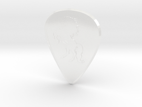 guitar pick_Horse in Clear Ultra Fine Detail Plastic