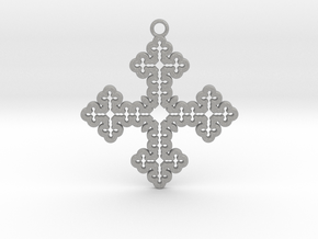 Koch Cross Pendant in Aluminum