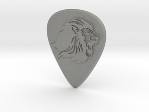 guitar pick_Lion in Gray PA12 Glass Beads
