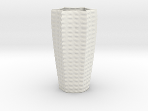 vase17P in White Natural Versatile Plastic