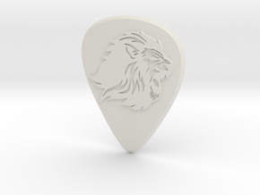 guitar pick_Lion in White Natural TPE (SLS)