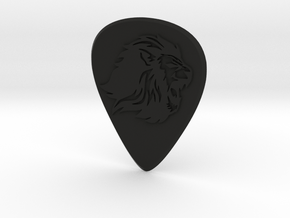 guitar pick_Lion in Black Natural TPE (SLS)
