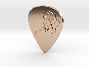 guitar pick_Lion in 9K Rose Gold 