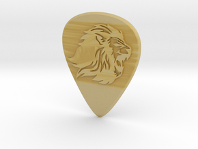 guitar pick_Lion in Tan Fine Detail Plastic