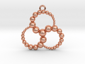 Trottiscliffe Crop Circle Pendant in Natural Copper