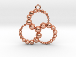 Trottiscliffe Crop Circle Pendant in Polished Copper