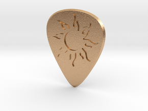 guitar pick_Sun in Natural Bronze