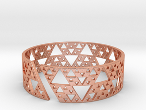 Sierpinski Bracelet in Natural Copper
